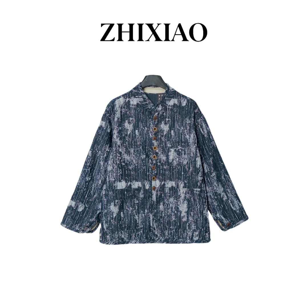 【ZHIXIAO】秋冬新款：双面穿花色外套10023