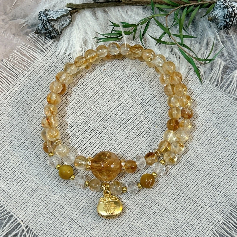 【小福袋双圈】黄塔晶双圈原创小众设计