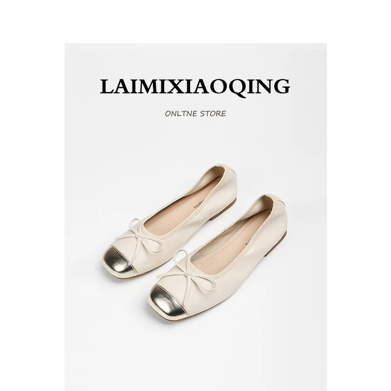 加宽版~芭蕾风女鞋软底不累脚法式平底鞋百搭单鞋胖mm粗腿大码43