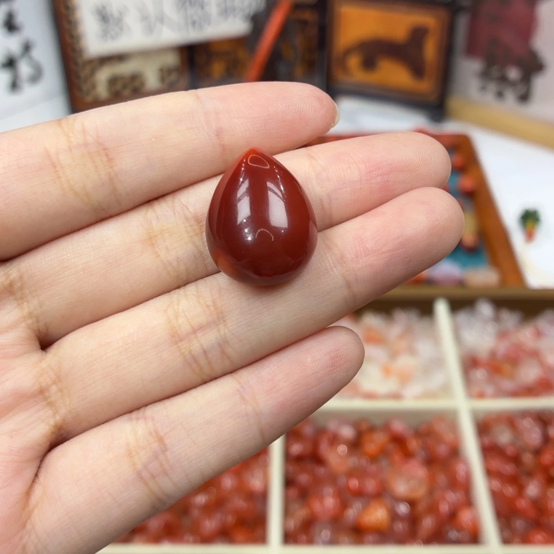 南红玛瑙未镶嵌配饰南红水滴吊坠