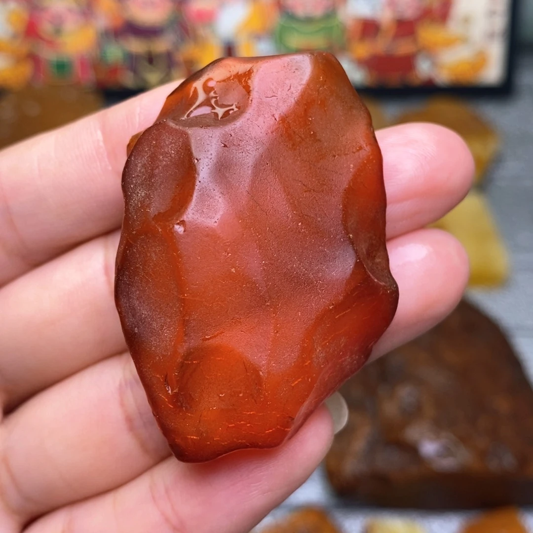 【闪购商品】定制琥珀骑***奔天然蜜蜡乌料