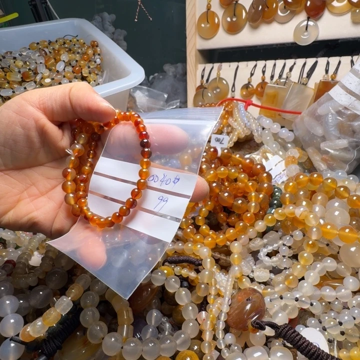 @***I玛瑙/玉髓未镶嵌颈饰0040