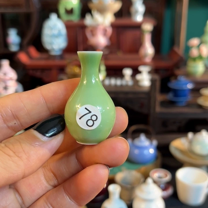 摆件微陶老王迷你花瓶