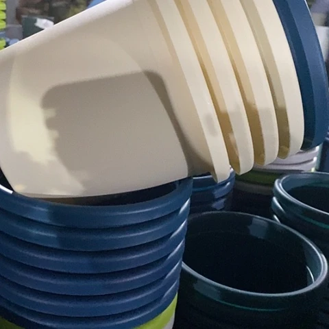 树脂四季2号米黄无托12个