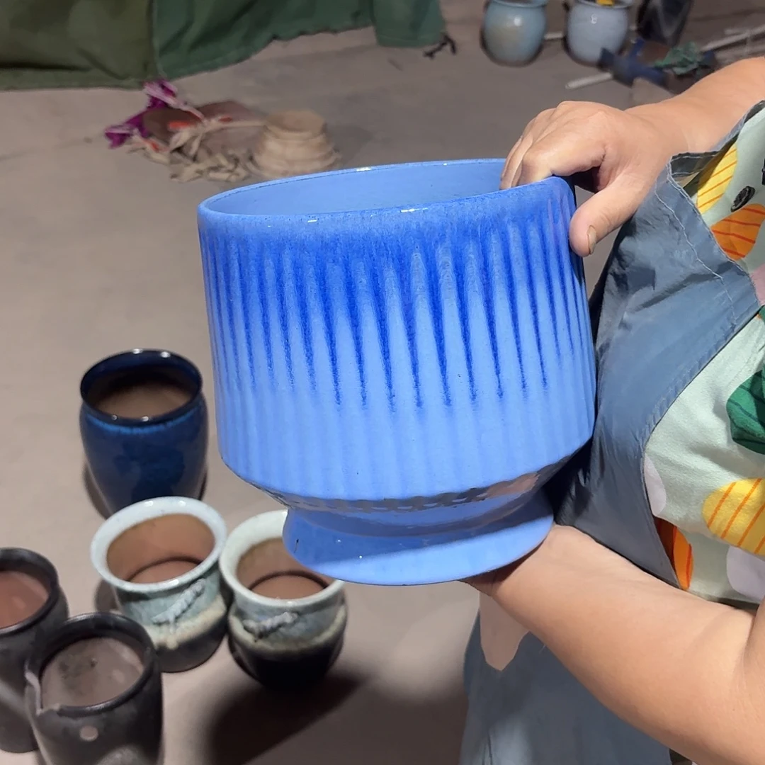 花盆紫砂口22高22