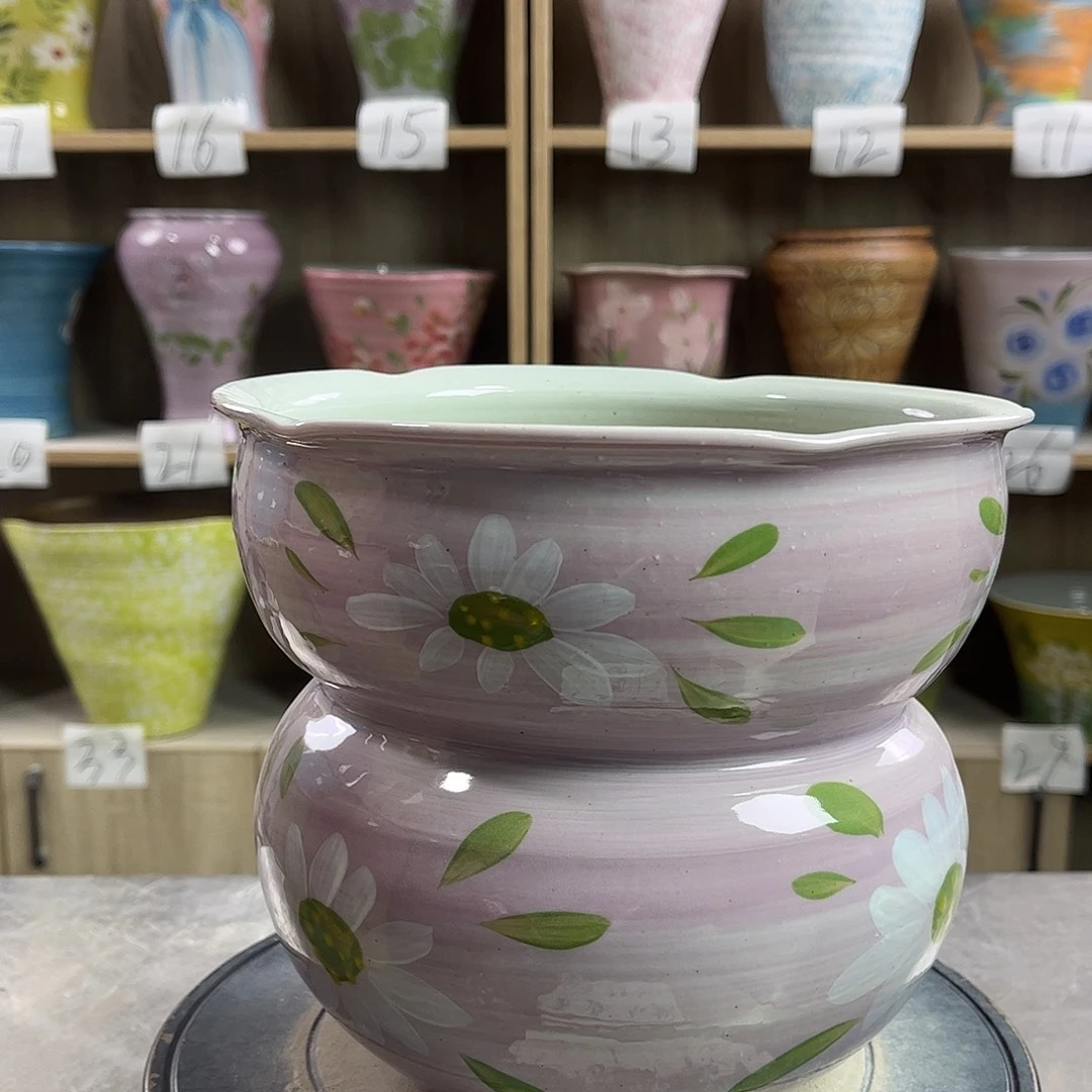 景德镇陶瓷花盆花盆