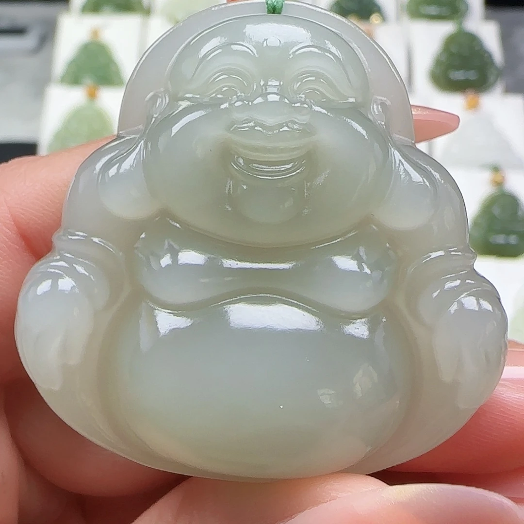 和田玉未镶嵌吊坠(赠链)