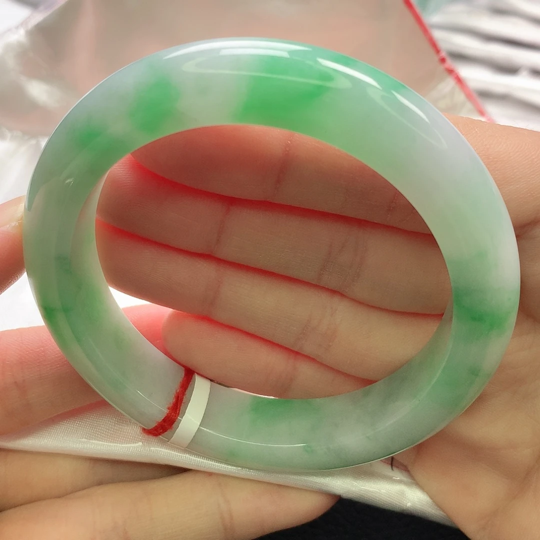 翡翠未镶嵌手镯缅甸5657