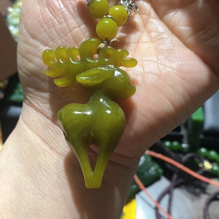 岫玉毛衣链未镶嵌