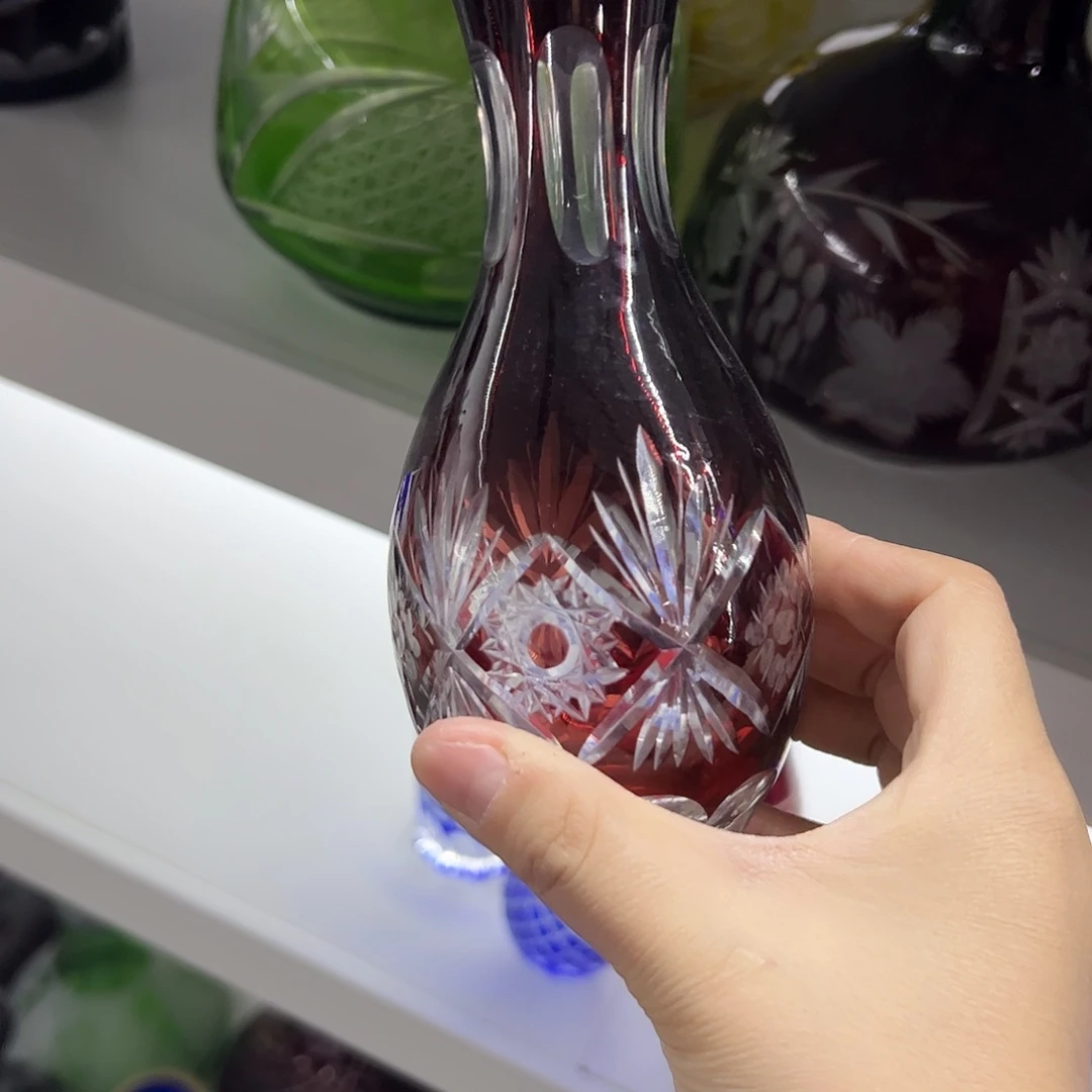 水晶玻璃平底款微瑕一个