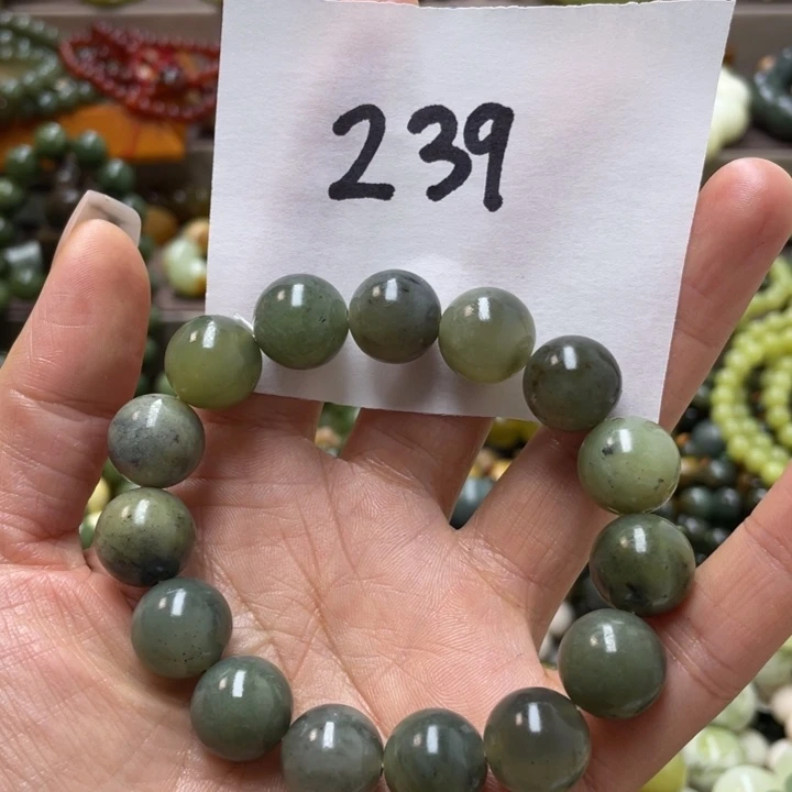 未镶嵌透闪石-蛇纹石玉手链