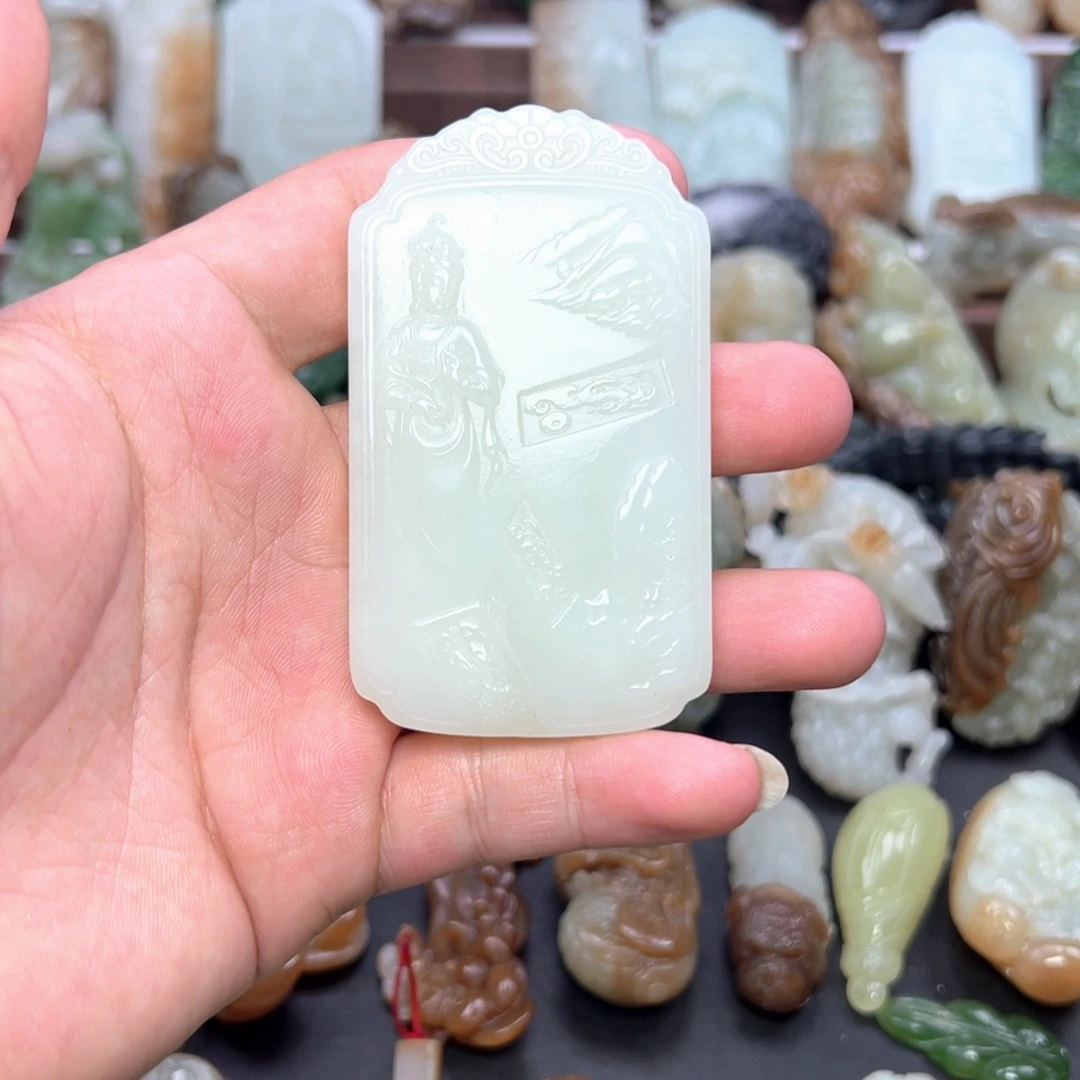 和田玉未镶嵌挂件