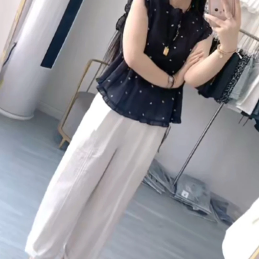 夏季新款显瘦休闲时尚简约上衣宽松百搭阔腿裤女装