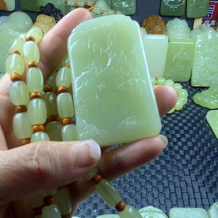 昆仑料山水牌一套