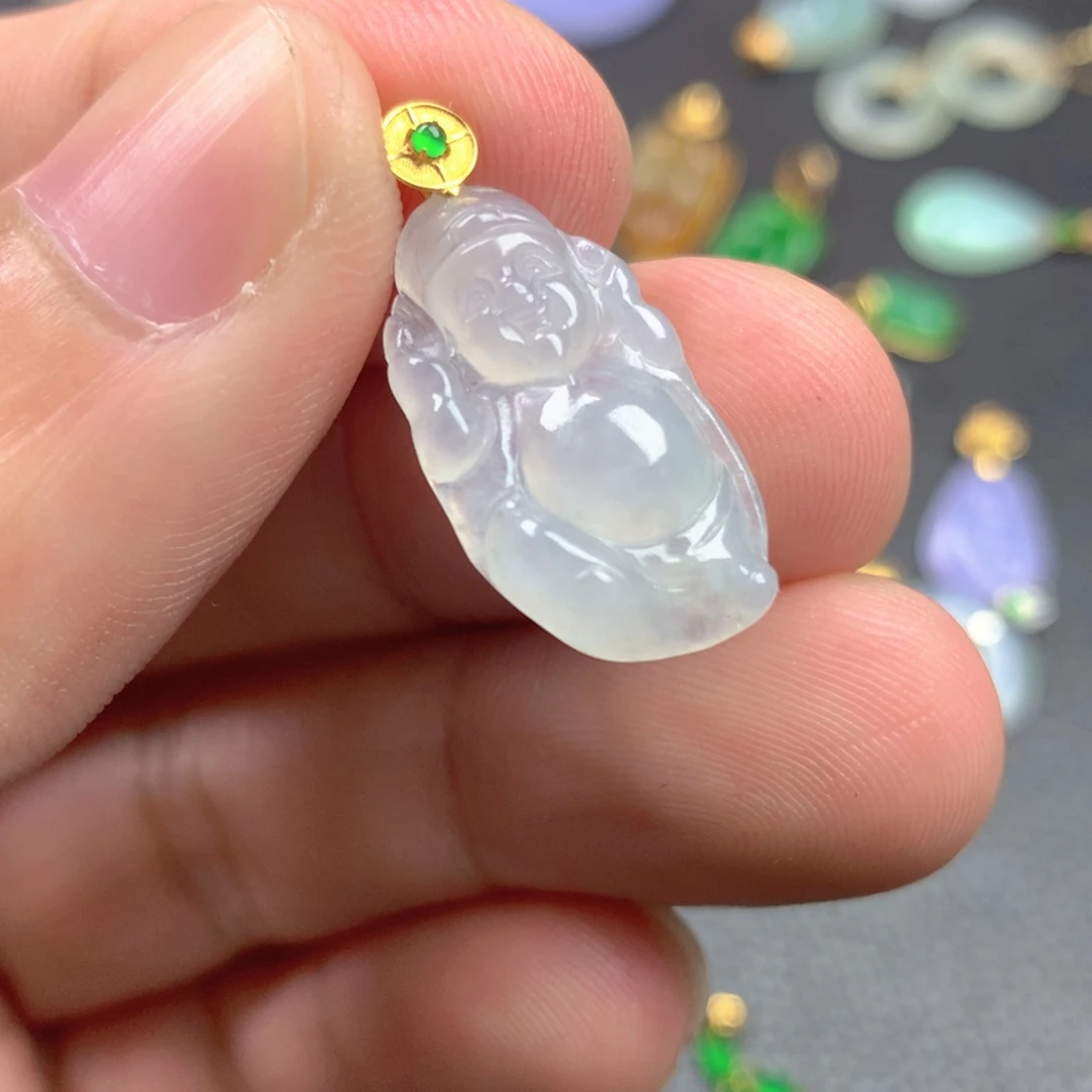 【闪购商品】颈饰18K金镶嵌翡翠翡翠