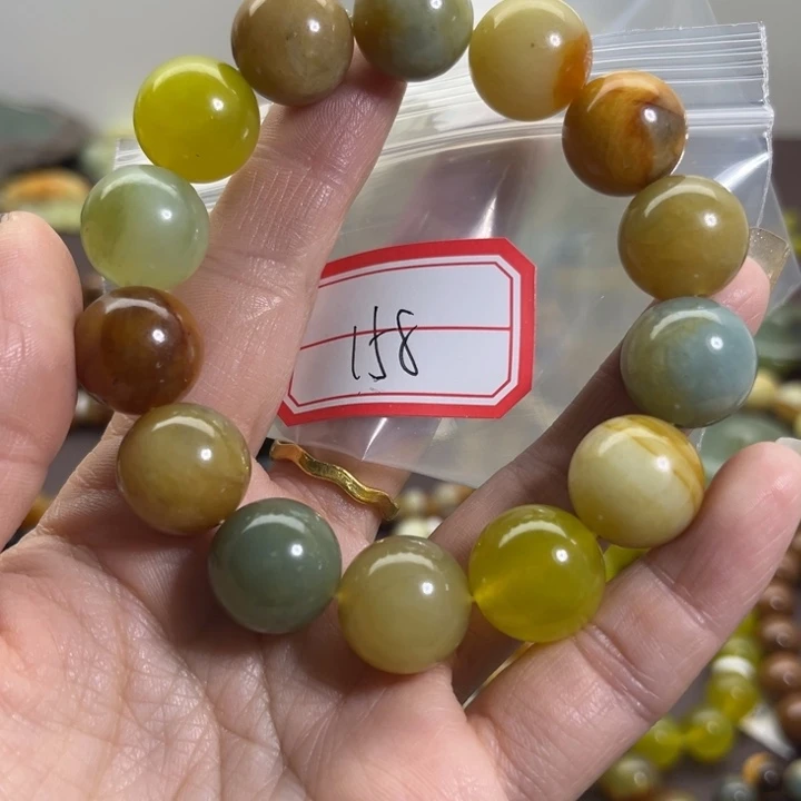 蛇纹石玉未镶嵌手链