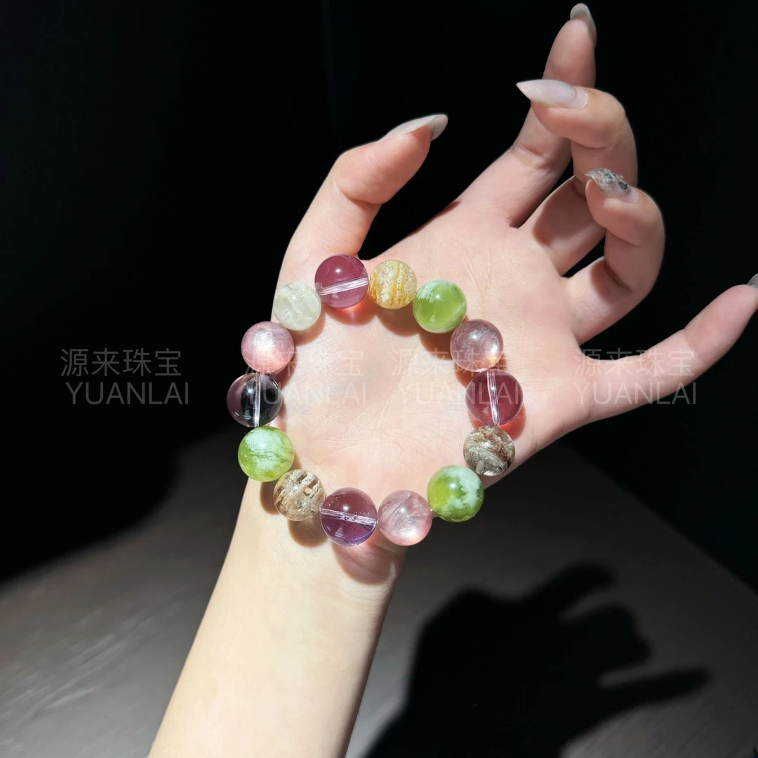 *佛罗里达绿玫瑰*净体玻利维亚紫水千层幽灵手串