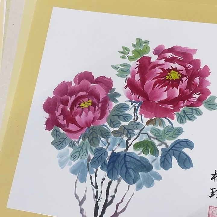 国画38-38卡纸作品艺