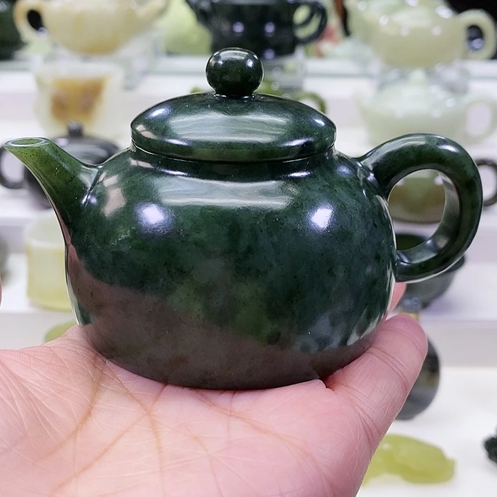 未镶嵌和田玉挂件茶壶130ml