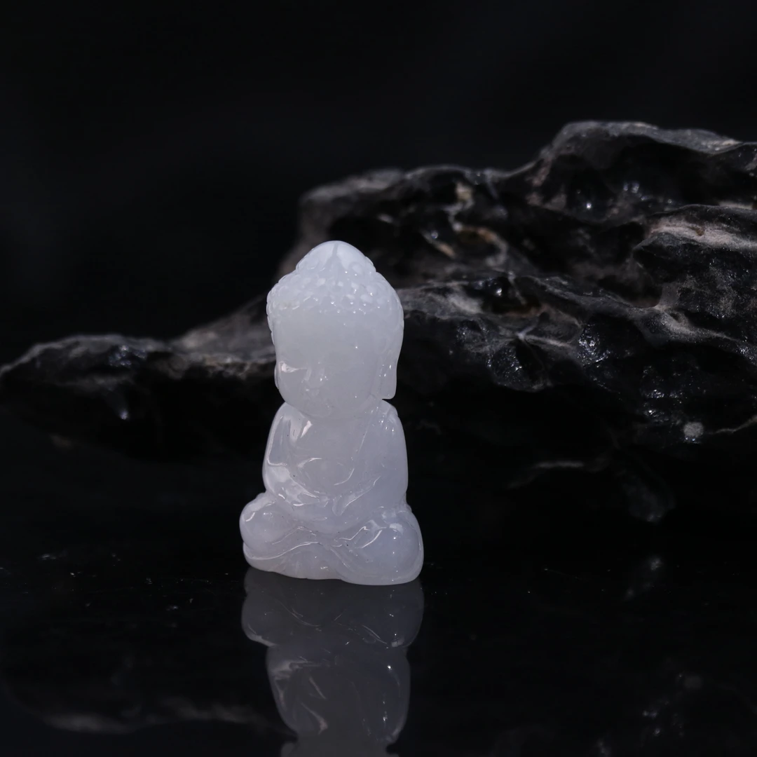 FC3天然缅甸翡翠A货宝宝佛/600425/保利厦门拍卖