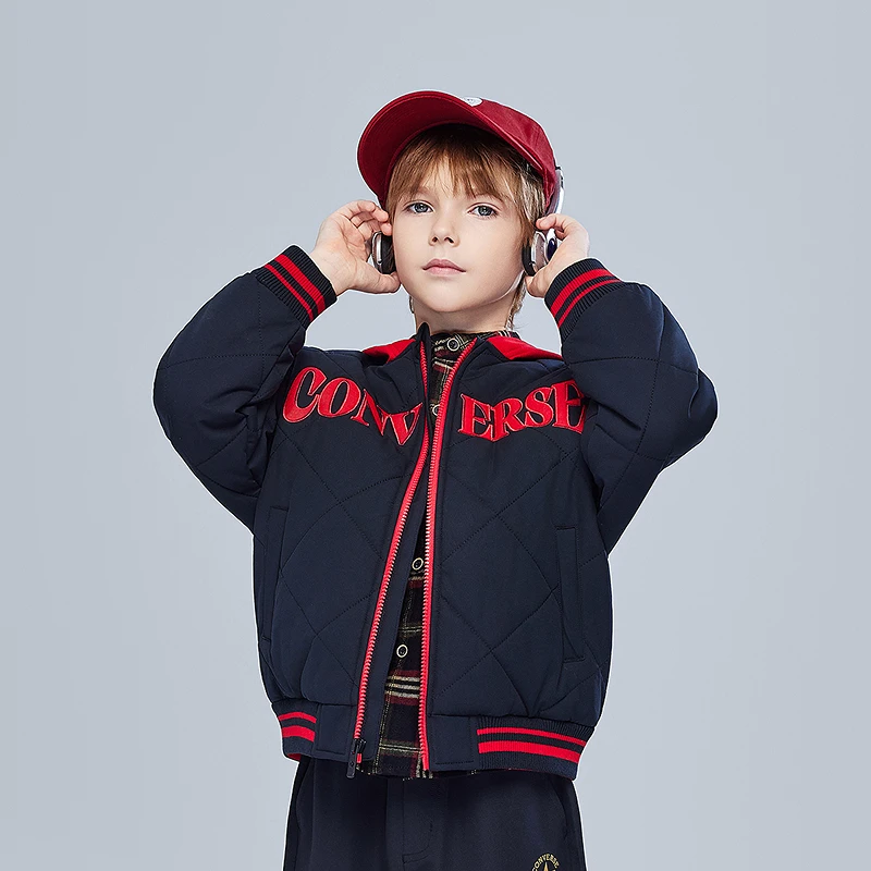 Converse匡威儿童童装棉服短款休闲保暖中大童冬季CNVN-LO-J361