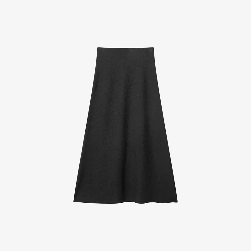 通勤气质A字毛织半身裙DD7025