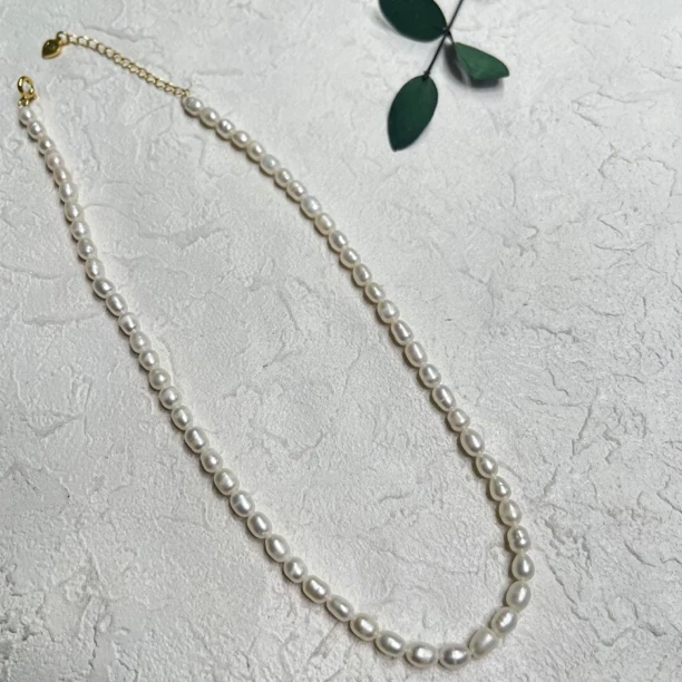 全新未使用  淡水珍珠4.5-5mm设计感项链bw1175