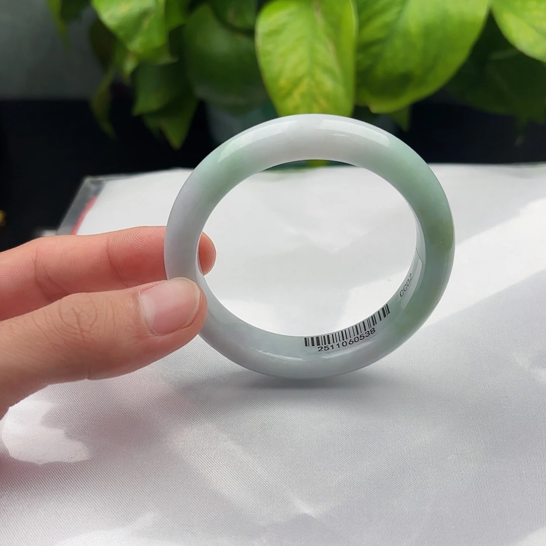 翡翠未镶嵌手镯x2 5455 36