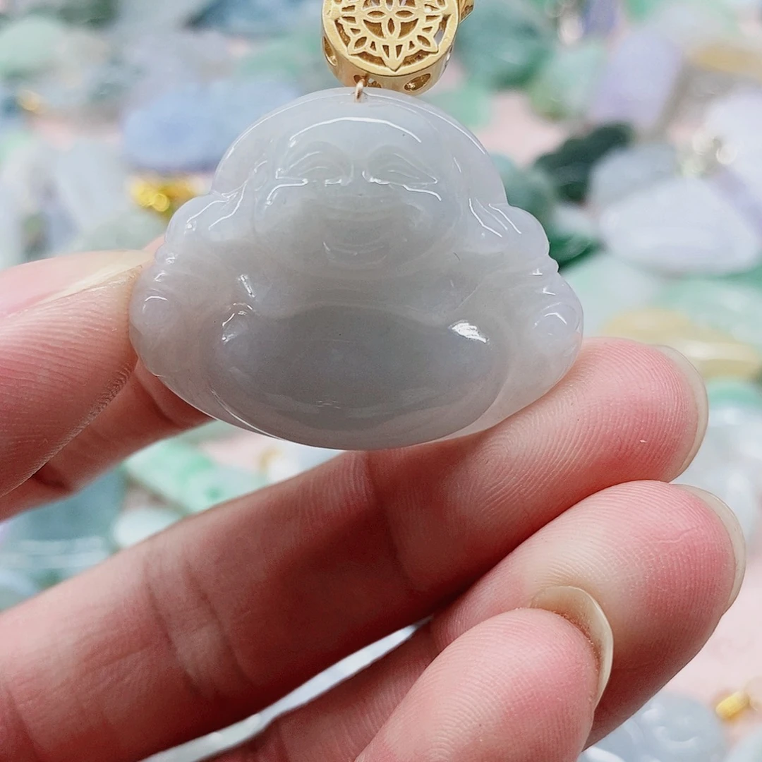 颈饰未镶嵌翡翠天然