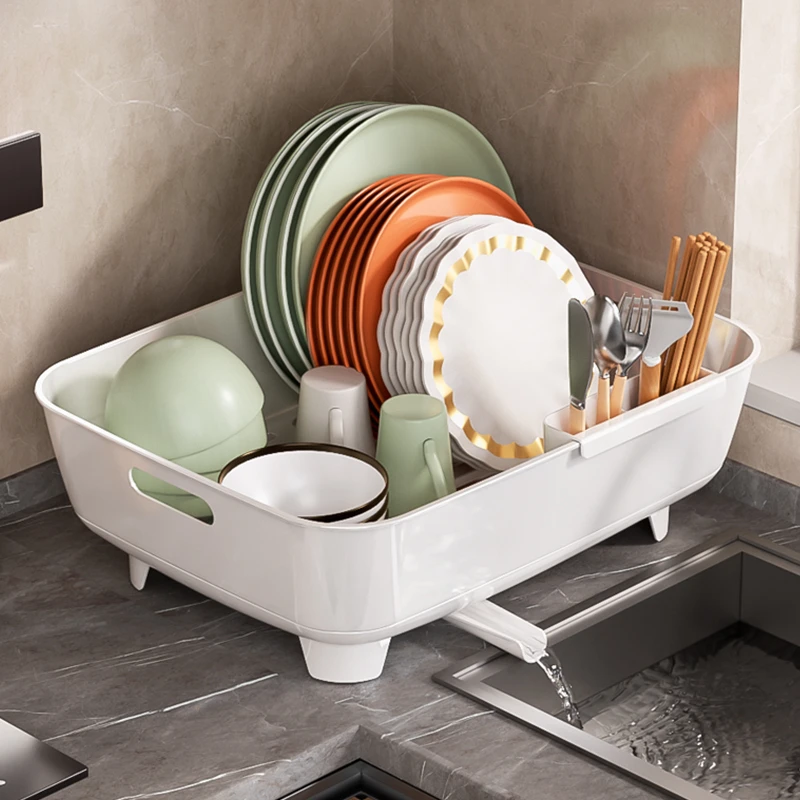 沥水篮碗盘架厨房碗碟收纳架水槽餐具置物架家用台面碗柜碗筷收纳