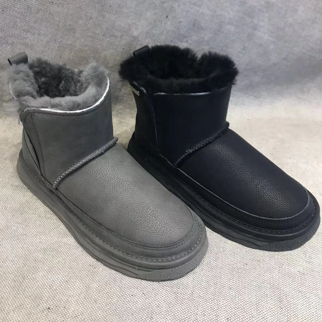 雪地棉防滑黑色加厚潮流低跟百搭雪地靴时尚雪地靴冬季