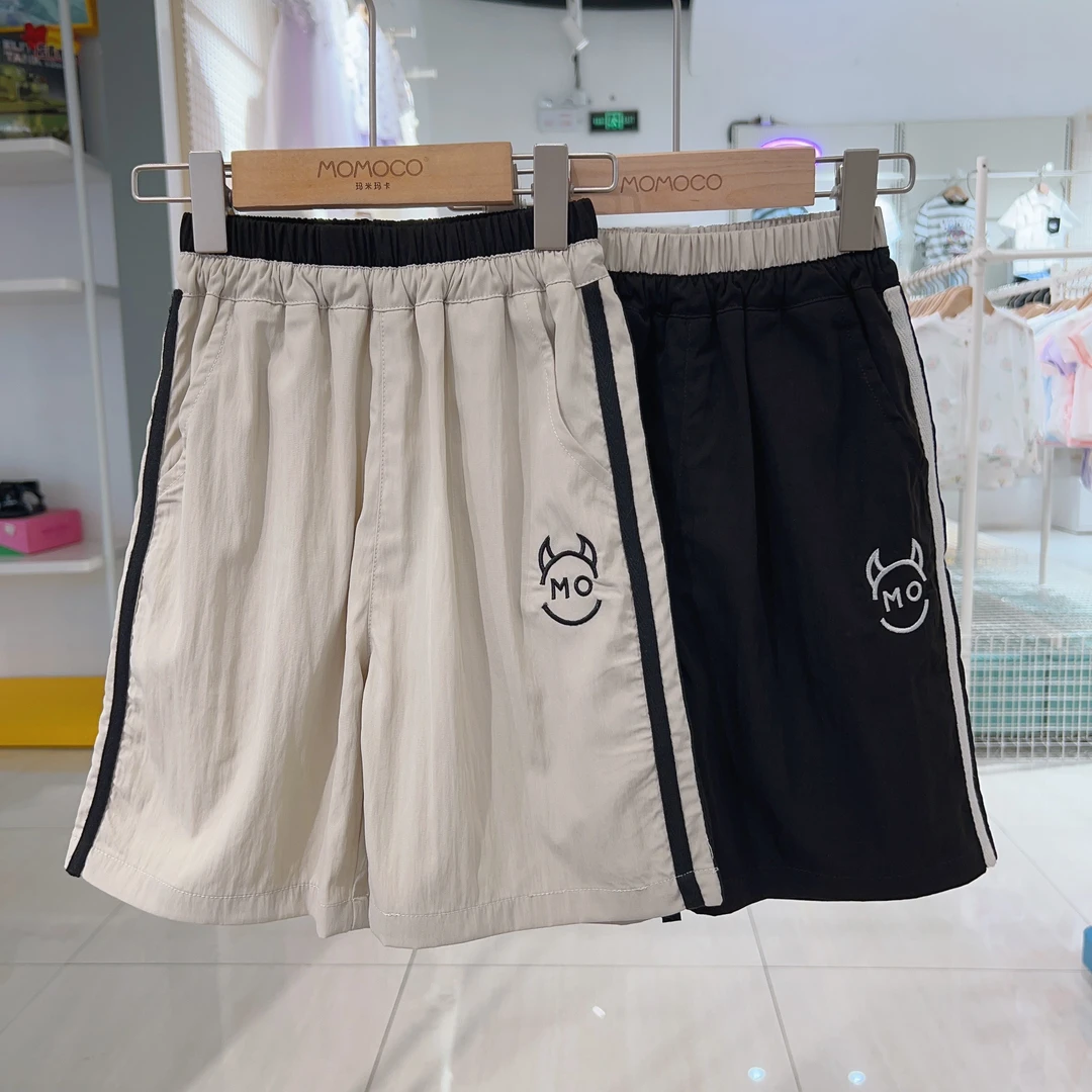 MOMOCO夏季新款男童潮流休闲短裤时尚撞色五分裤77230366003