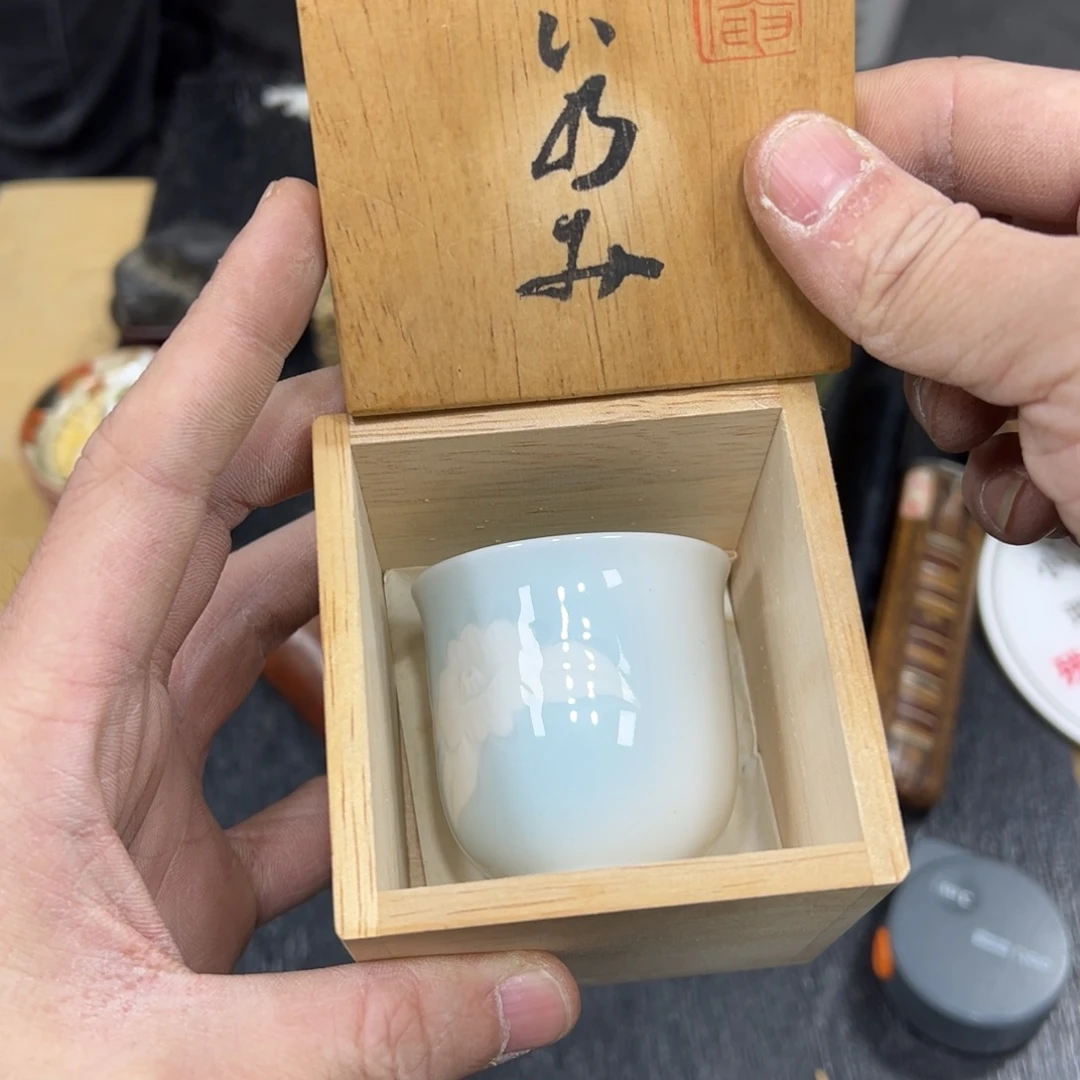 陶瓷日本中古工艺品摆件