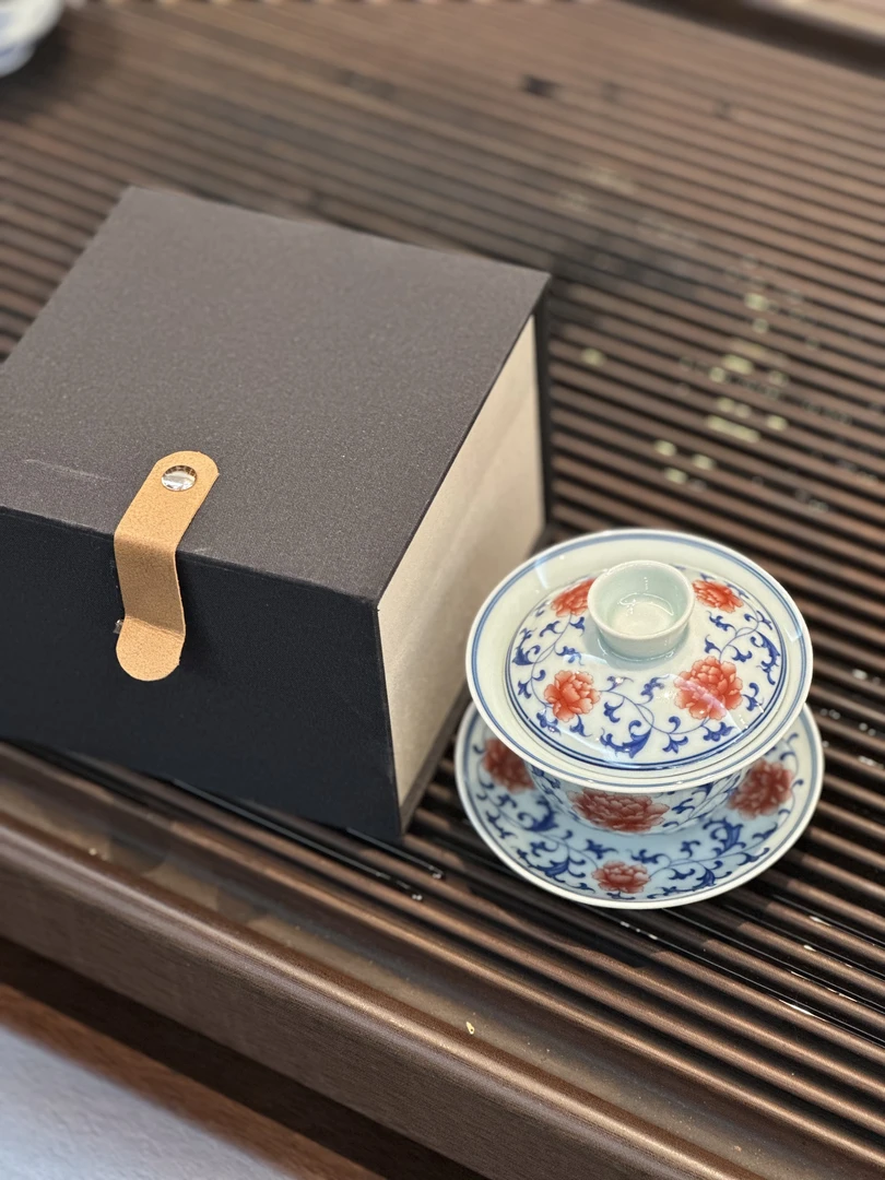 青花瓷 手工盖碗 160ml