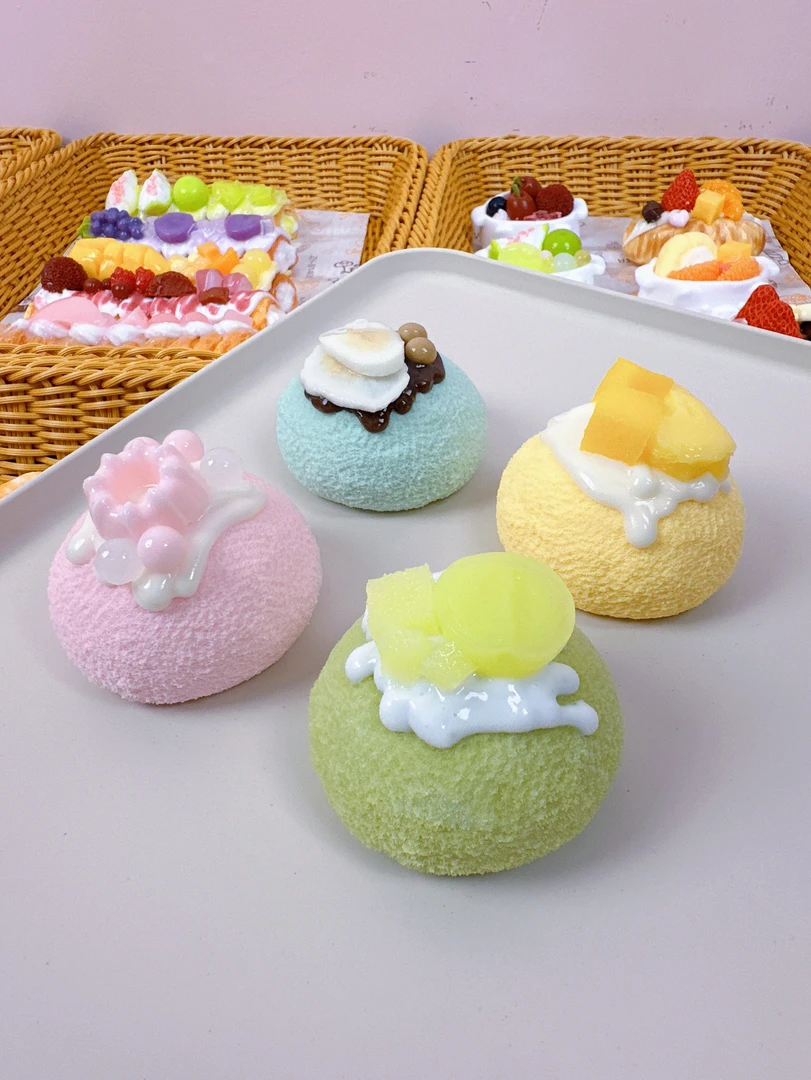 奶油泥手感马卡龙配色大福捏捏乐