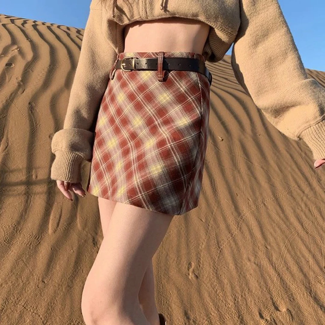 花（直播间贴号拍)百搭短裙半身裙