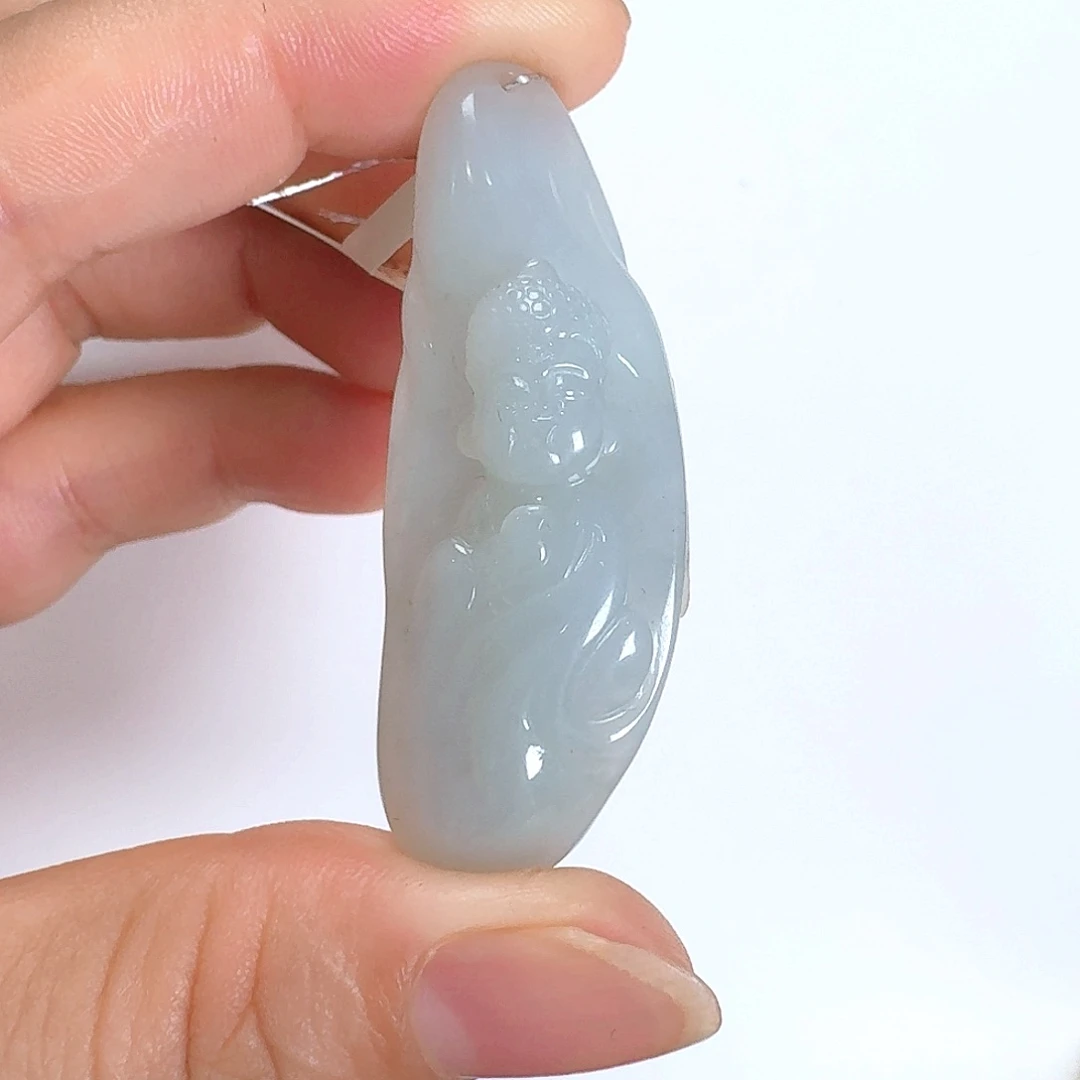 翡翠未镶嵌颈饰宝宝佛