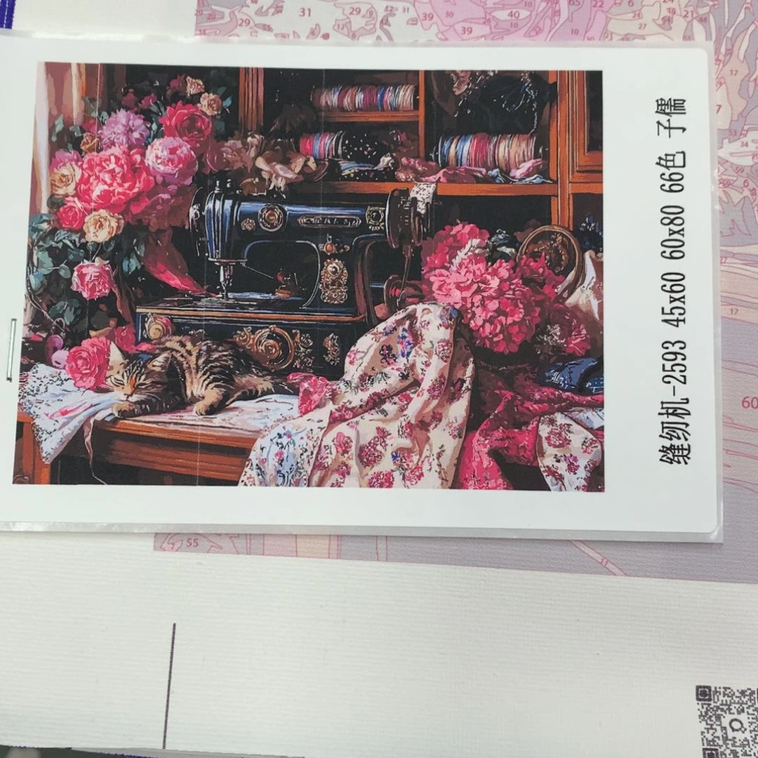 亚麻布半****当（有画布）缝纫机中尺寸亚麻布