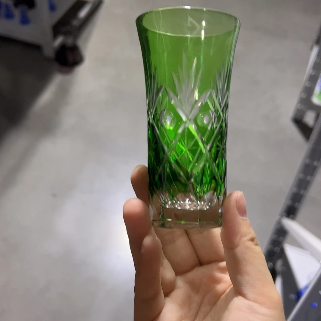 水晶玻璃高脚款微瑕一个