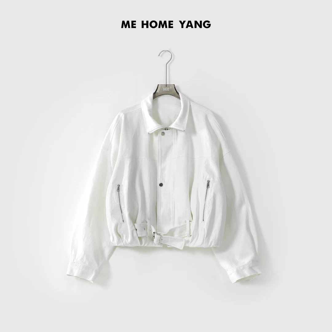 ME【机车牛仔服】100棉美式VTG街头风百搭重工水洗牛仔外套MESS0451