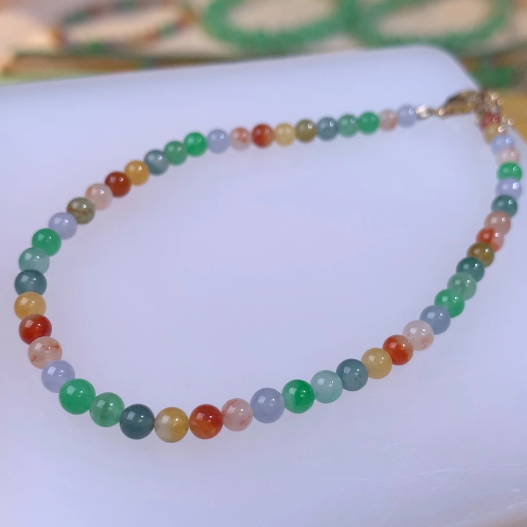 翡翠散珠冰种小米珠多宝