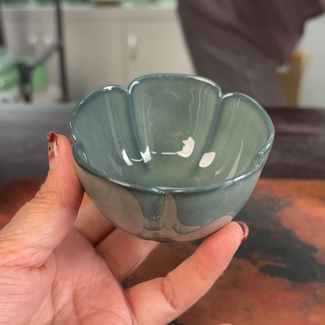 龙泉云间青瓷小米茶器