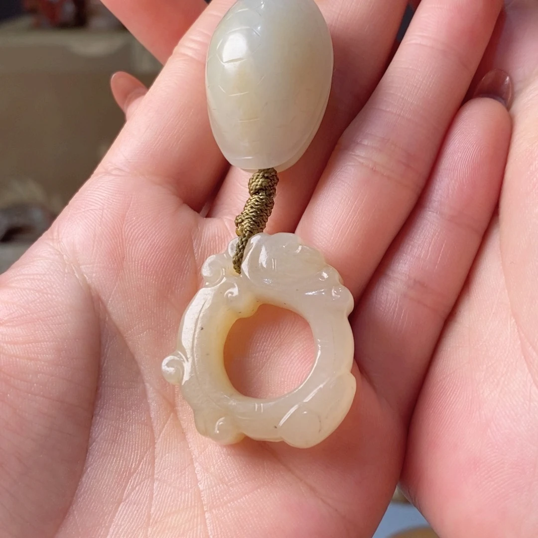 和田玉颈饰未镶嵌6*8