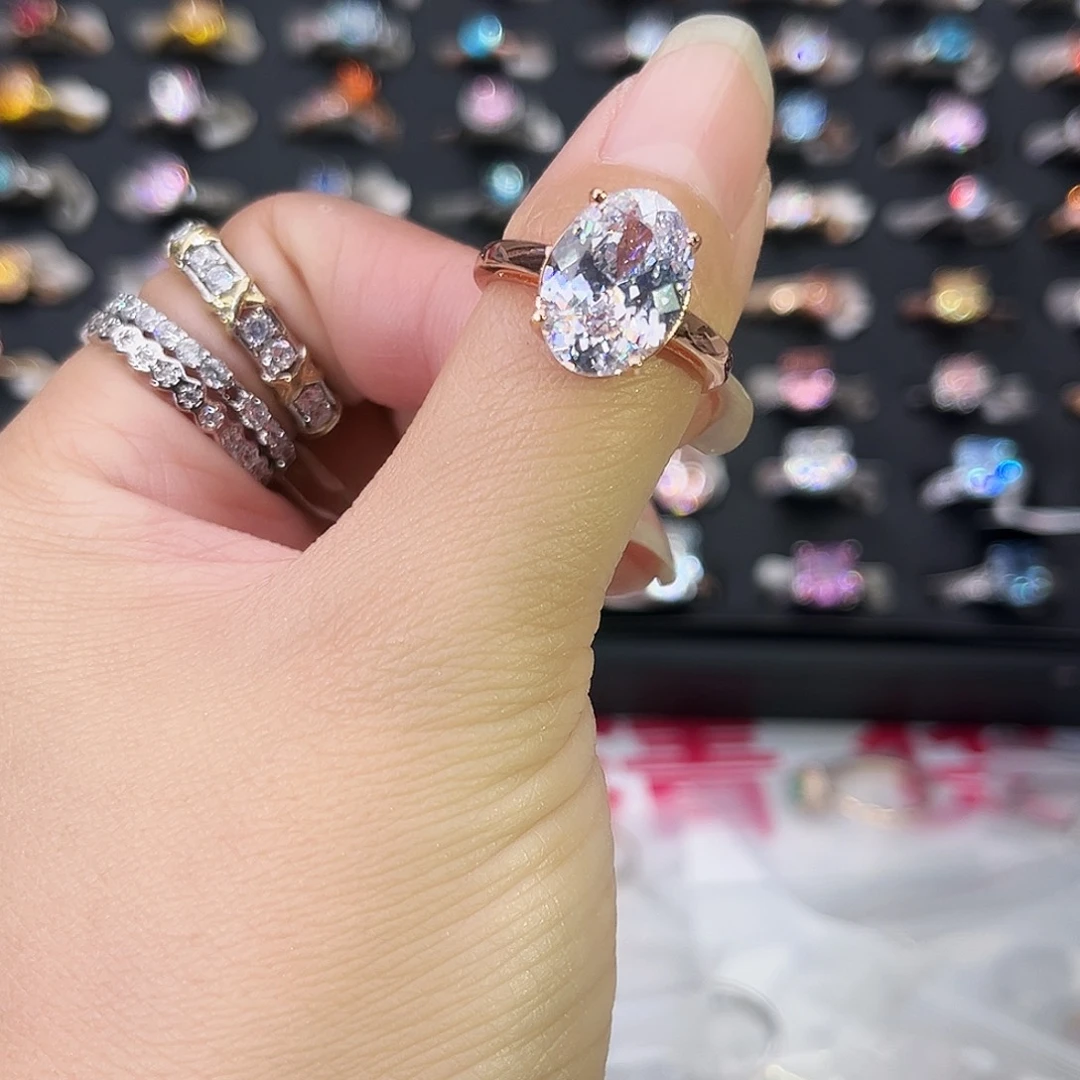 莫桑石非金属SH K枚光臂鸽子蛋白冰花十卡-14.5