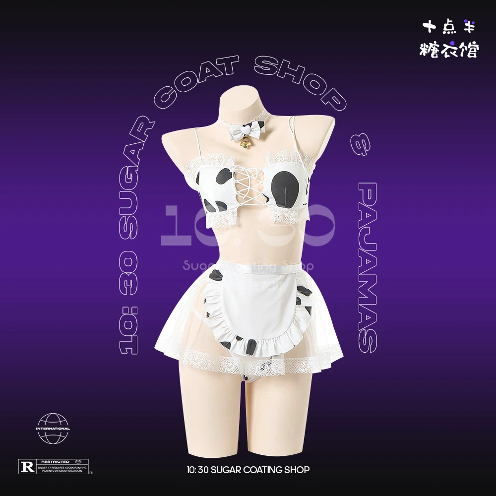 [十点半糖衣馆]·厚乳椰椰·温泉泳衣纯欲少女奶牛套装Cos角色扮演