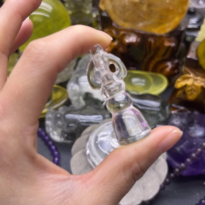 未镶嵌珠宝半成品水晶摆件