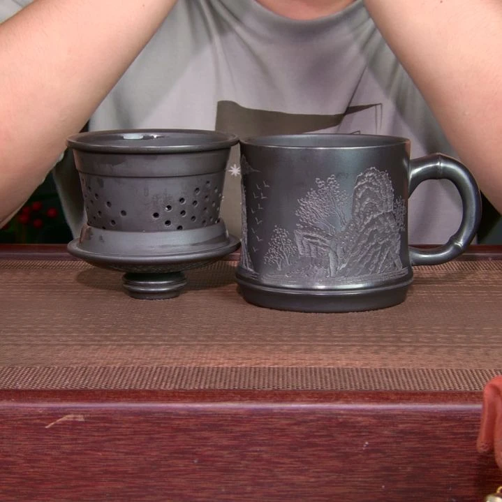茶杯紫砂高货放漏