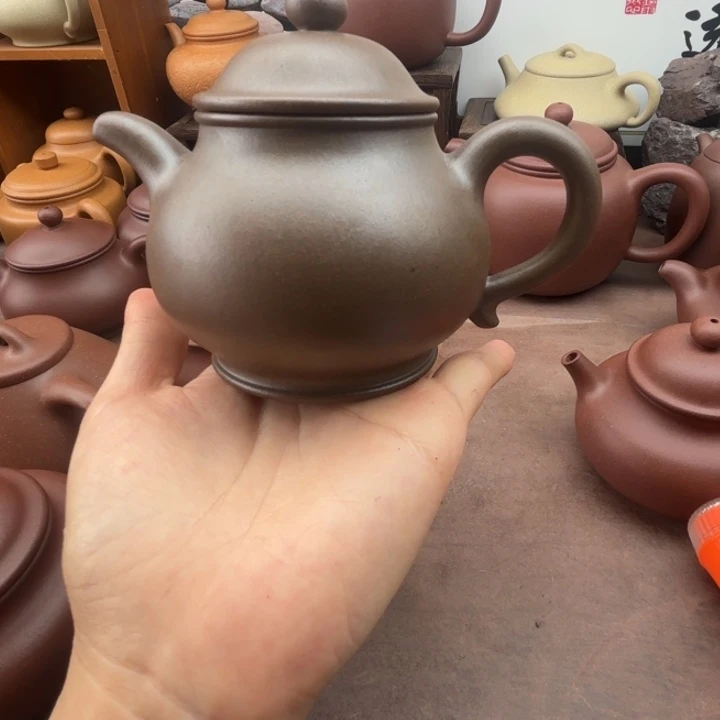 茶壶紫砂特练紫泥  高潘  240