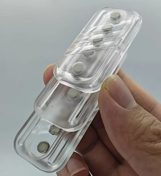 PMMA利是糖推牌EDC啪啪解压玩具减压指尖神器陀螺潮玩三层