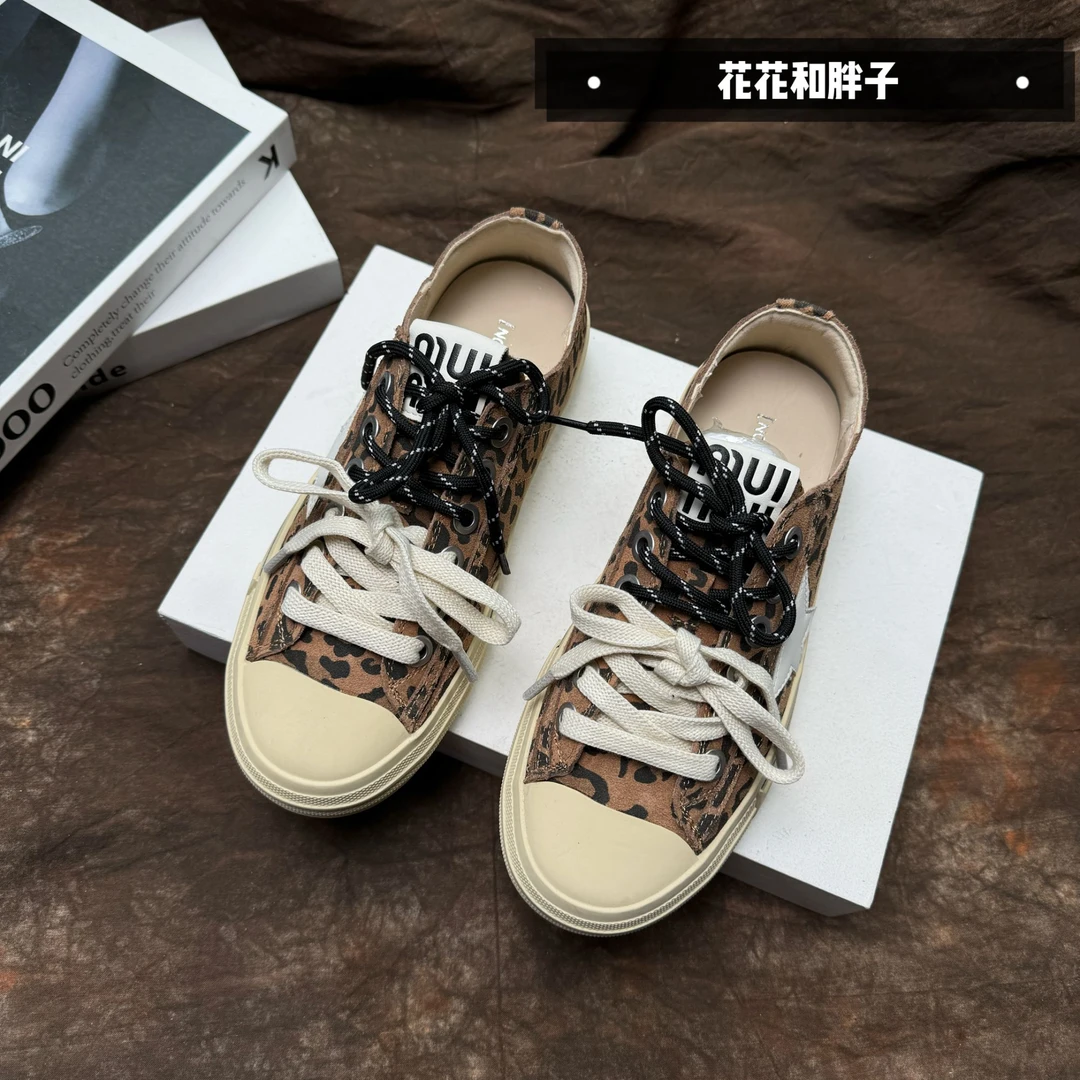 【NMD】时尚休闲百搭低帮豹纹单鞋1202豹纹